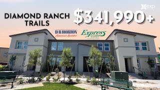 Las Vegas Townhomes Diamond Ranch Trails DR Horton Express Las Vegas  New Construction Home Low HOA [upl. by Ewan857]