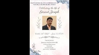 Celebrating the life of Gerard Joseph [upl. by Mosira]