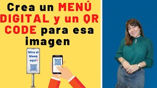 🚩Cómo hacer un MENÚ DIGITAL y un QR Code para esa imagen👌 [upl. by Ahsimal866]