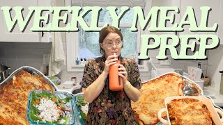 WEEKLY MEAL PREP  Working Mom  Family of Five  Homemade Meals [upl. by Alastair]