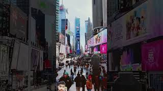 manhattan travel snow newyorksquare lowermanhattan travelvlog manhattanview newyorcity [upl. by Ardnama]