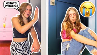 CRYING WITH THE DOOR LOCKED To See How My Friends React  PRANK 😭 Symonne Harrison [upl. by Aliet]