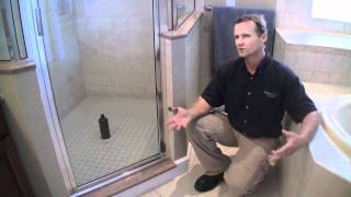 Home Inspection Shower Pan Test Results [upl. by Nortyad]