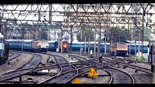 Epic PENTA parallel action departing from HOWRAH  Indian Railways [upl. by Nailuj]