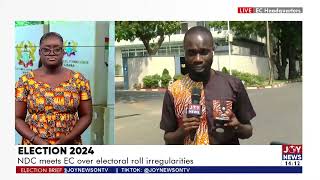 Election 2024 NDC meets EC over electoral roll irregularities  Election Brief [upl. by Ainesej]