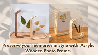 Acrylic Wooden Photo Frame [upl. by Ramhaj]