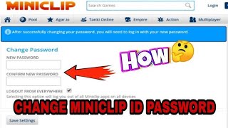 How To Change Miniclip Password in 2022 8 Ballpool miniclip Id password change Trick [upl. by Yellek]