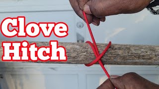 How to Tie The Clove Hitch 2 Ways [upl. by Ardnohsed]