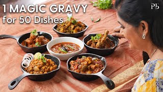 Magic Gravy I 1 Gravy for 50 dishes I All Purpose Gravy I 1 मसाले से बनाएँ 50 डिश I Pankaj Bhadouria [upl. by Adriene952]