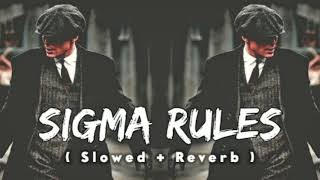 sigma rules song attitude king👑 slowedreverb🎊 tranding song [upl. by Lehcim]