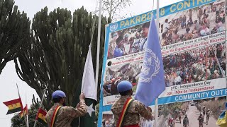 UN peacekeepers begin pullout from wartorn east DR Congo  AFP [upl. by Aneras]