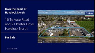 Colliers Property 16 Te Aute Road and 21 Porter Drive [upl. by Nnylyam]