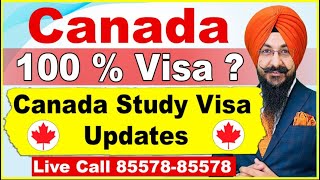 Canada 100  Visa  Canada Study Visa Updates [upl. by Hammer]