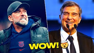 JURGEN KLOPP TO BECOME A NEW BARCELONA MANAGER Laporta dreams about bringing Klopp to Camp Nou [upl. by Ardnad73]