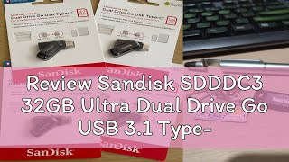 Review Sandisk SDDDC3 32GB Ultra Dual Drive Go USB 31 TypeC [upl. by Onirefez35]