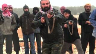 CBS Evening News with Scott Pelley  Inside Syrian rebels training session [upl. by Tarr]