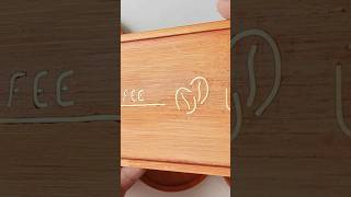 Brass wire inlay with Respared Wood engraving kit woodworking [upl. by Reyem550]