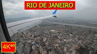 4K⁶⁰  👉 PLANE LANDING ✈️  RIO DE JANEIRO  BRAZIL ☀️ [upl. by Htebazileyram441]