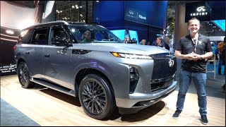 Is the 2025 Infiniti QX80 a BETTER full size luxury SUV than a Cadillac Escalade [upl. by Restivo389]