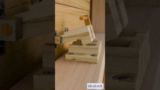 Double locker wooden window lock woodworking [upl. by Elodia127]