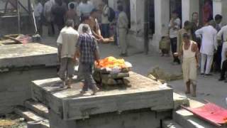 Human Cremation Pashupatinath Nepal [upl. by Sheffy]