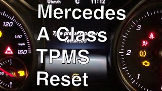 Quick amp Easy Mercedes AClass TPMS Light Reset Guide [upl. by Melina]