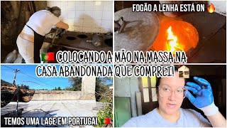 FOGÃO E FORNO A LENHA EU TENHO UMA CHAMINÉ 🥰  OLHA A MINHA LAGE EM PORTUGAL  VLOG 🇵🇹 2 [upl. by Nnylrac]