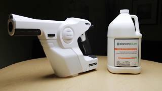 Electrostatic Sprayer  Concrobium Broad Spectrum Disinfectant [upl. by Haynor]