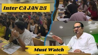 Inter CA Jan 25 Exam  Exam Schedule  Shesh Educare [upl. by Ashli]