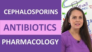 Cephalosporins Antibiotics Nursing Mechanism of Action Pharmacology Mnemonic Generations NCLEX [upl. by Costanzia]