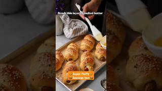 super fluffy sausage bun recipe part2 bunrecipe snackrecipe nastarecipe breakfast breadrecipe [upl. by Akenn]