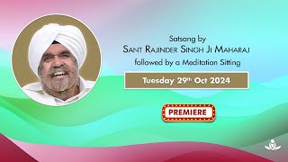 Satsang By Sant Rajinder Singh Ji Maharaj  Oct 29 2024 [upl. by Joelle758]