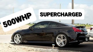 500WHP Supercharged G37 IPL  RIPPING IT [upl. by Adnilav]