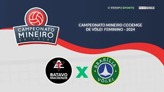 BATAVO MACKENZIE x BRASÍLIA VÔLEI  AO VIVO E COM IMAGENS  CAMPEONATO MINEIRO CODEMGE 2024 [upl. by Asila]