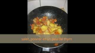 pomme de terre sautée au wok avec des carottes [upl. by Ahsennod]