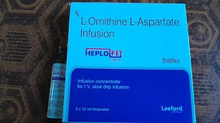 Heplofit Injection Review in Hindi L Ornithin L Aspartate Infusion [upl. by Schoenberg]