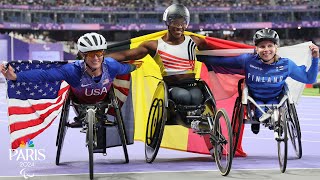 Tatyana McFadden earns historic 20th Paralympic medal with hard fought 100m silver  NBC Sports [upl. by Castillo]