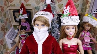 Nhà Búp Bê Barbie  Đêm Giáng Sinh  Ông Già Noel Ken [upl. by Peckham345]