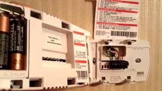 Honeywell Thermostat Battery Replacement  How To Change Batteries [upl. by Giorgio]