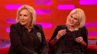 Jennifer Saunders and Joanna Lumleys awkward first meeting  The Graham Norton Show  BBC One [upl. by Assiram]