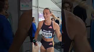 Lieke Klaver • Interview post race • Diamond league Brussels 🇧🇪💎 [upl. by Rabaj]