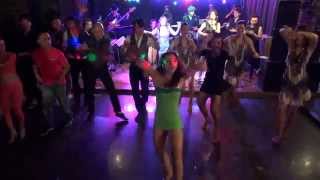 YOKO LA JAPONESA SALSERA with Osaka Salsa Dancers at Voxx Pegao Social Nov 8 2014 [upl. by Nemajneb]