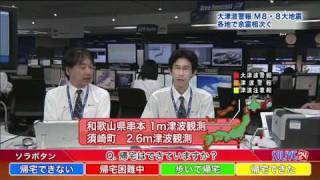 SOLiVE24 SOLiVE津波特番  20110311 204938〜 [upl. by Earb]