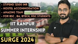 SURGE 2024  Summer Internship IIT Kanpur  Amit Ranjan [upl. by Ronalda812]