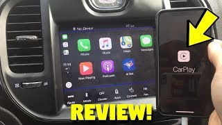 2018 ChryslerJeepDodge Apple CarPlay Review amp Features [upl. by Sirrot]