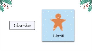 🎄 I biscotti 🇮🇹 Calendariolibro dellAvvento italiano 9 dicembre [upl. by Eladnwahs]