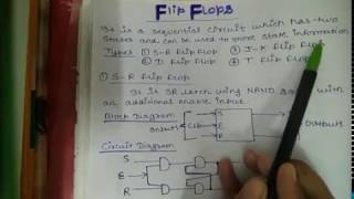 Flip flops in Digital Electronics [upl. by Worlock243]