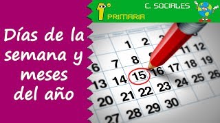 Ciencias Sociales 1º Primaria Tema 7 Días de la semana y meses del año [upl. by Witherspoon603]