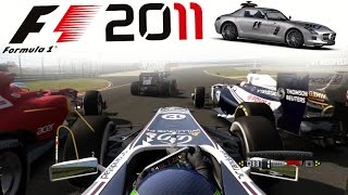 F1 2011 Career Mode Part 4 MASSIVE GLITCH [upl. by Adnovay]