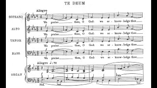 Herbert Howells  Te Deum Collegium Regale score video [upl. by Utley908]